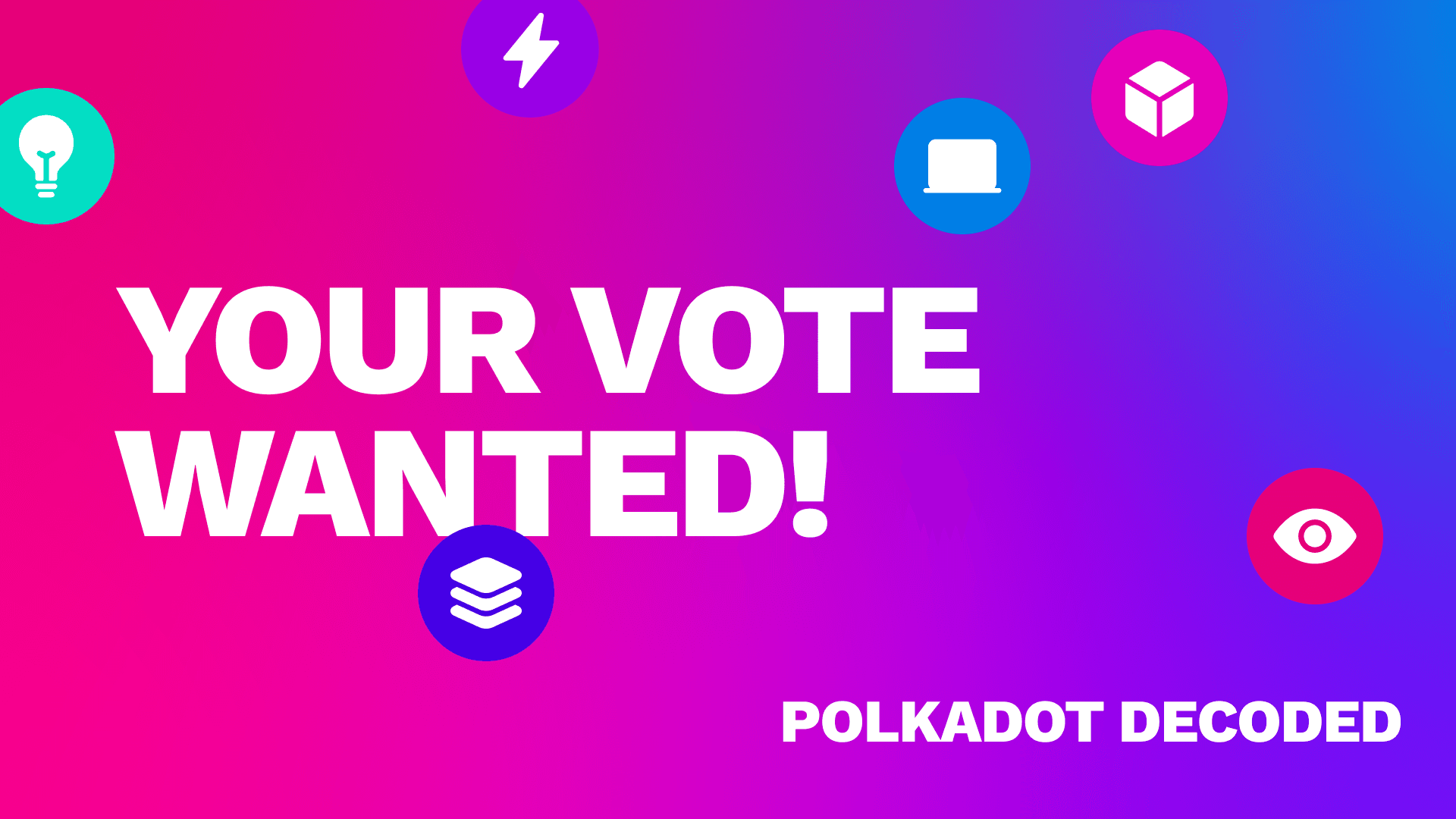 Vote for Subsocial if you want to see us at Polkadot Decoded