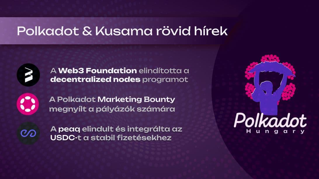 A Polkadot Marketing Bounty megnyílt a pályázók számára