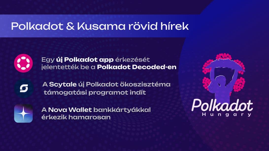 Heti hírek - új Polkadot app érkezik